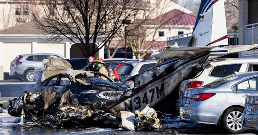 Plane With 5 Aboard Crashes in Lancaster County, Pa.