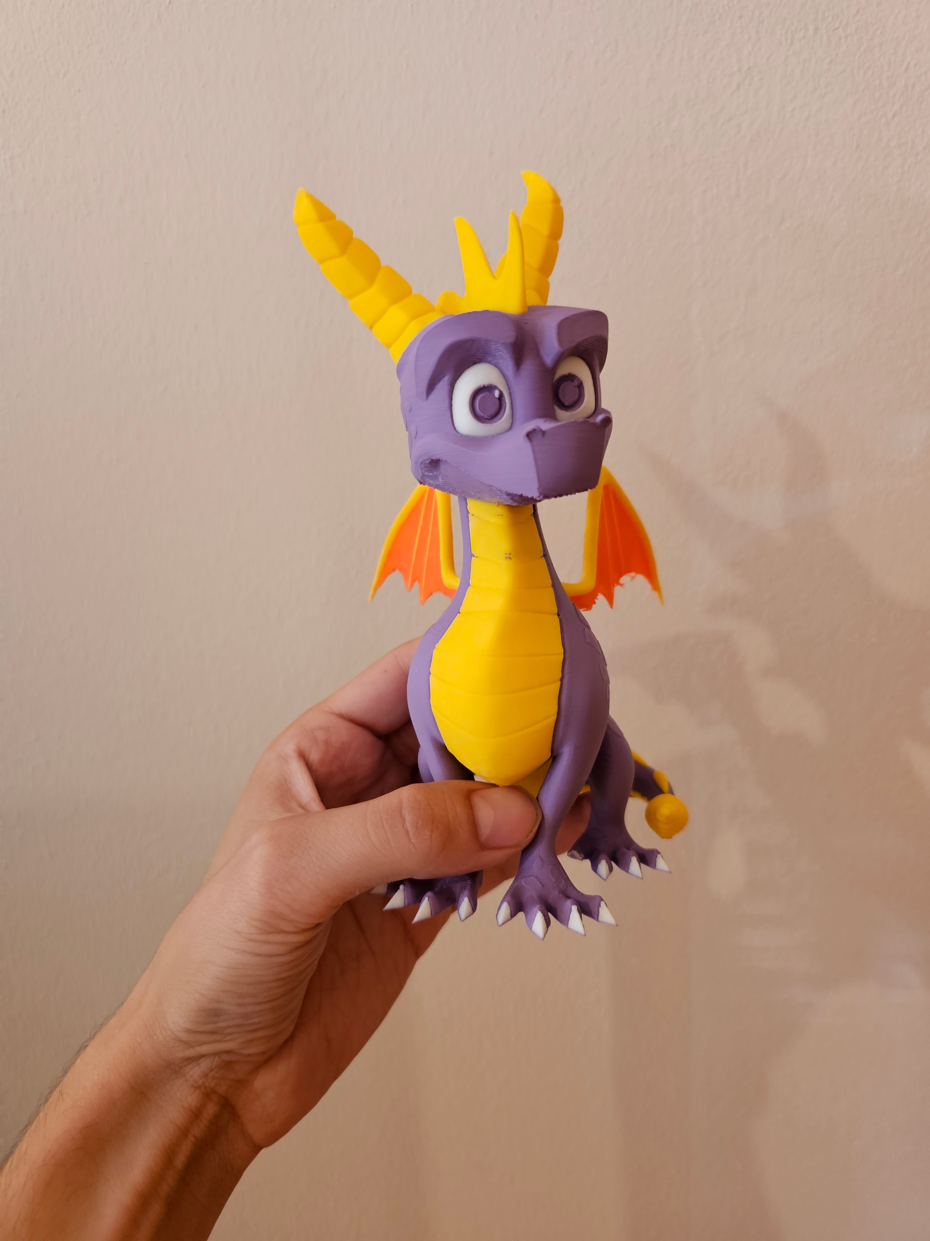 3D printed Spyro the Dragon