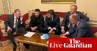European leaders tell Putin to agree to unconditional ceasefire by Monday or face ‘massive’ sanctions