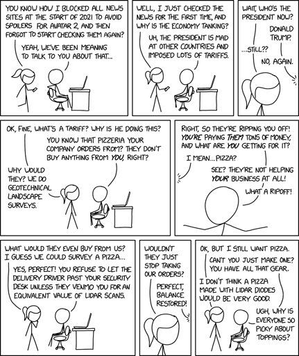 comic from xkcd about tarrif. full dialog in the body message.