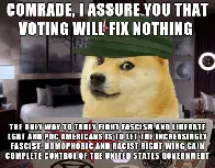 A little more control ceded to the fascists, and we'll have a REAL Revolutionary Crisis(tm) which we can use to Right This Country!