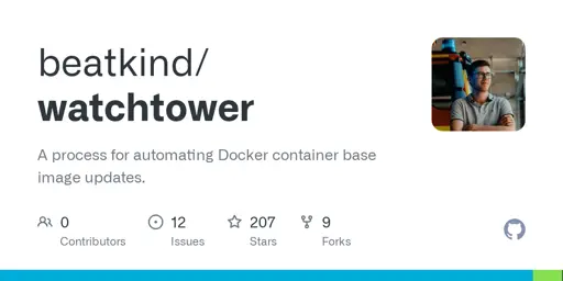 GitHub - beatkind/watchtower: A process for automating Docker container base image updates.