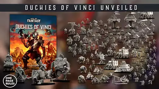 OPR News | Duchies of Vinci Faction Book Now Available on MyMiniFactory's Frontiers!: Dec 05, 2024