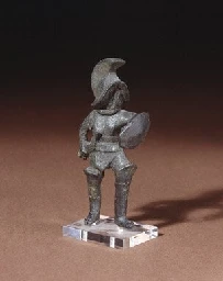 Roman bronze figurine of a gladiator, 1st-2nd century AD
