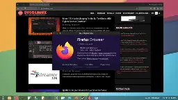 Screenshot of Firefox 138 showing the main window while browsing the 9to5linux.com website and the About Mozilla Firefox dialog.