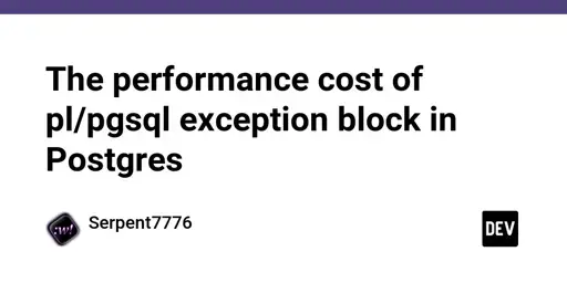 The performance cost of pl/pgsql exception block in Postgres