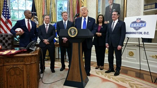 President Trump announces 2027 NFL draft will be held on the National Mall
