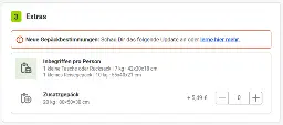 Ein Screenshot von der Buchungswebsite von FlixTrain. Es gibt neue Gepaeckbestimmungen.