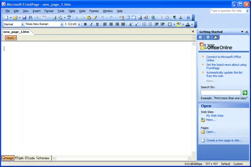 Microsoft FrontPage