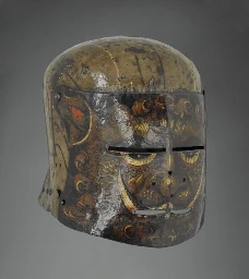 Painted German helmet, ~1500 AD