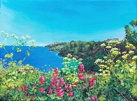 Howth Cliffwalk, Ireland, acrylics on canvas [OC]