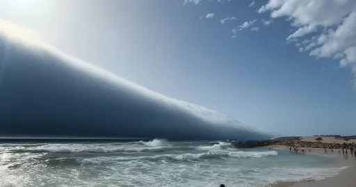 Spectacular “Tsunami Cloud” Roll Captivates Portugal’s Coastline