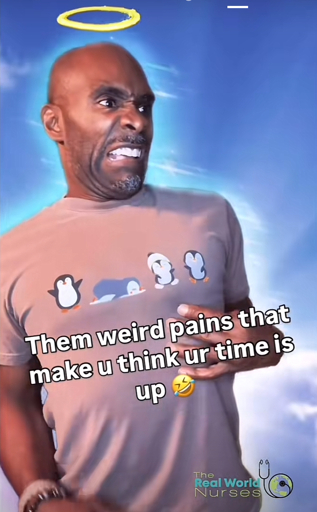 Them weird pains that make u think ur time is up. (TikTok screenshot)
