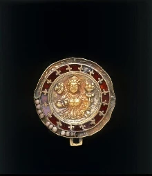 Punjabi gold and gemstone pendant, 1st-4th centuries AD?