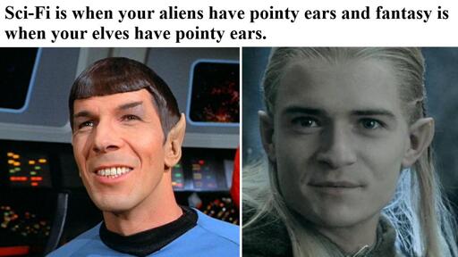 sci-fi vs fantasy