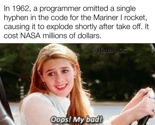 Just a little coding oopsie