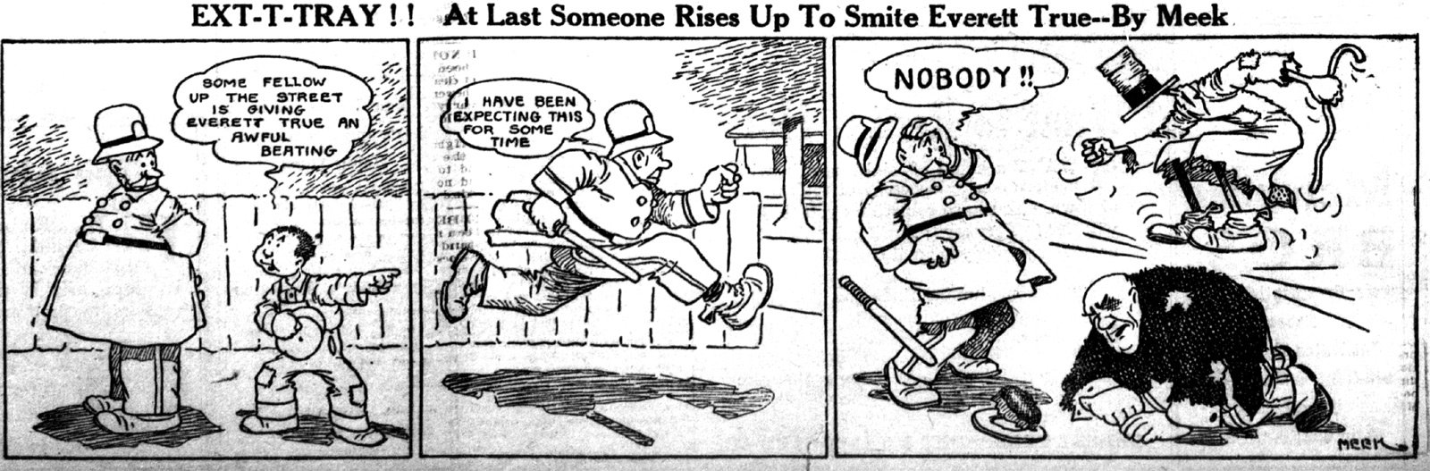 Nobody beats up Everett True