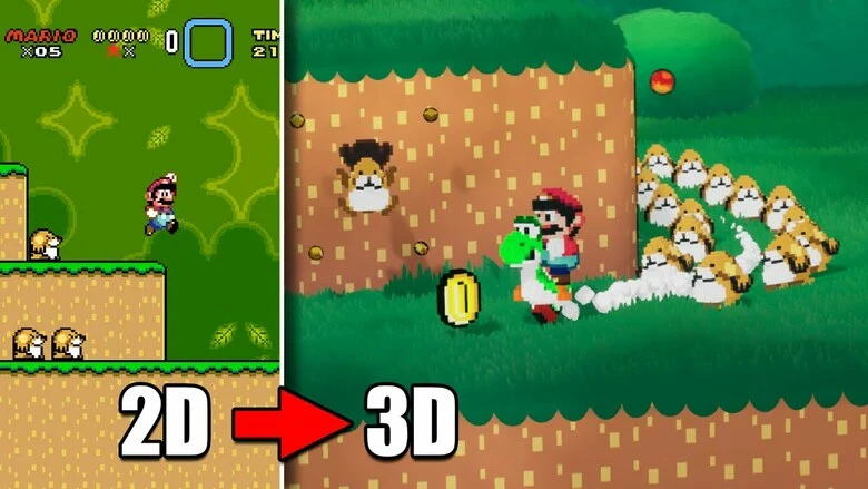 Dev recreates Super Mario World in 3D