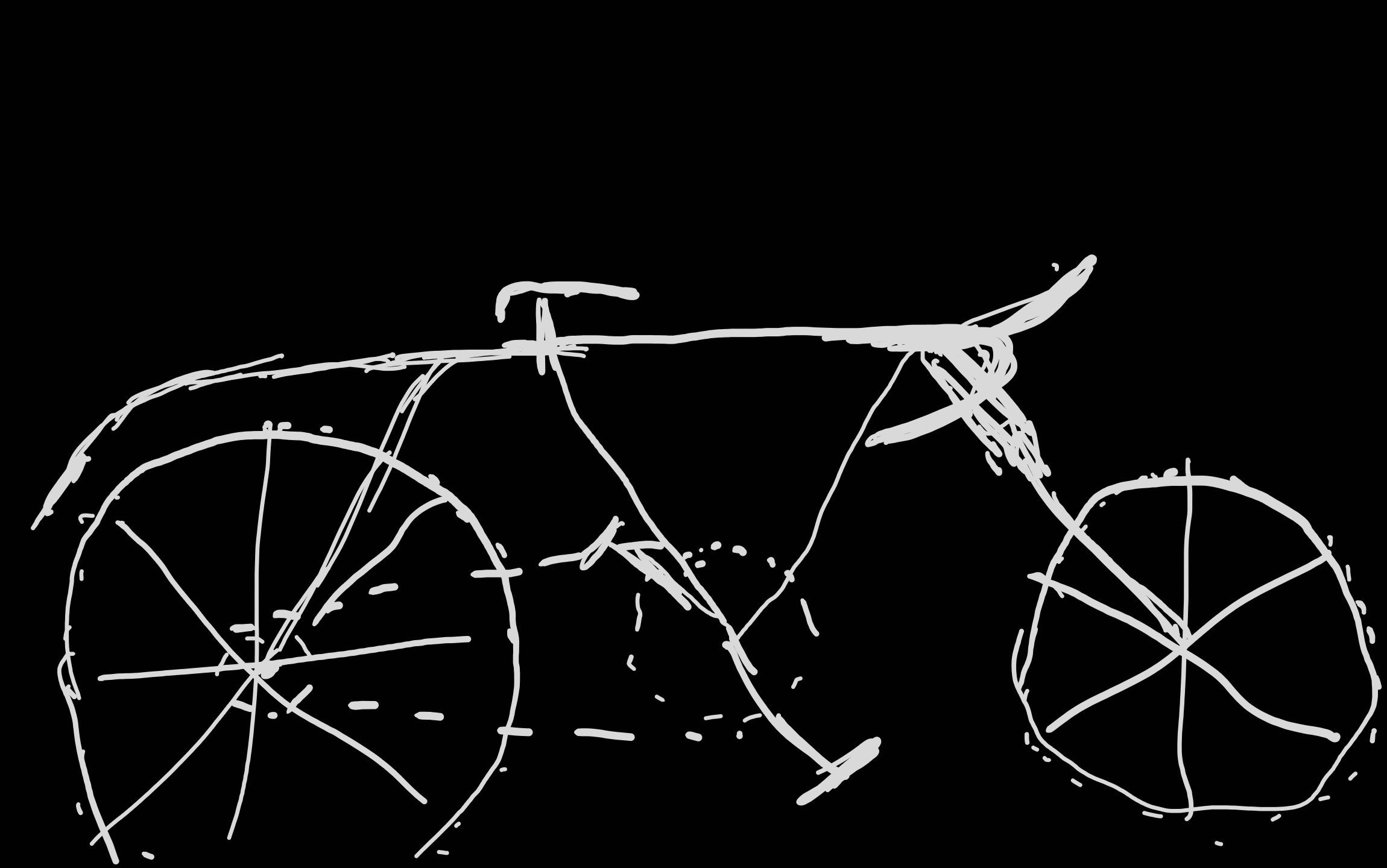 Sketch of a bicycle