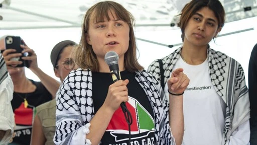 Climate activist Greta Thunberg joins aid ship sailing to Gaza aimed at breaking Israel's blockade