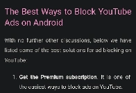The best ways to block YouTube Ads on Android
