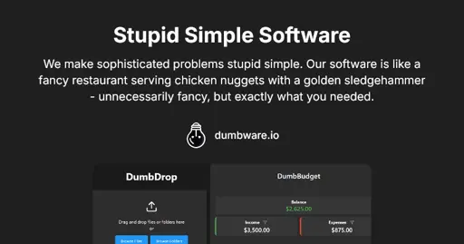 Dumbware.io - Stupid Simple Software