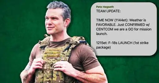 New Texts Prove Hegseth Leaked ‘Court-Martial’ Level Secrets