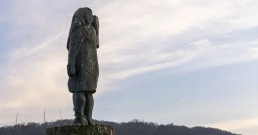 Melania Trump statue cut off at feet, stolen from her hometown
