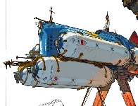 Neon Navikea - typical dry cargo freighter by zalmon