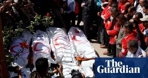 Israel killed 15 Palestinian paramedics and rescue workers one by one, says UN