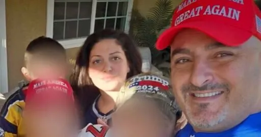 MAGA mad husband says he loves Trump as ICE leads his wife away from home