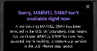 Marvel Snap is banned, just like TikTok