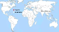 World map of countries often forgotten in world maps.