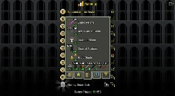 Assassin's loadout: Elastic Katana +3, Hero's Garb of Stone (Plate) +4, Chalice of Blood +6, Cloak of Shadows +10, Ring of Haste +4; Chaotic Censer +1, Horn of Plenty +10, Wand of Corrosion +9