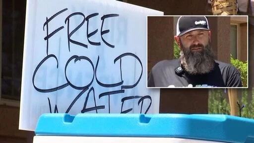 HOA fines man over handing out water in heat