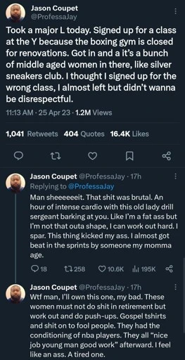 Working out with Grandma