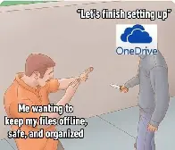 Micro$oft when I try to enjoy my local drive in peaC:\