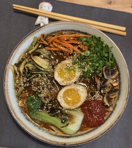 Homemade miso ramen