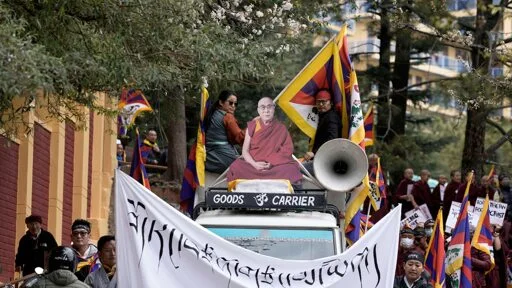 Tibetans scuffle with police outside Chinese Embassy in India on uprising anniversary