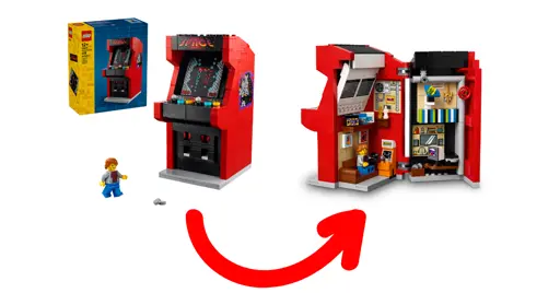 A mini LEGO 40805 Arcade Machine is launching in August! - Jay's Brick Blog