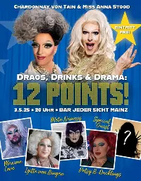 "Drags, Drinks & Drama: 12 Points" in der Bar jeder Sicht