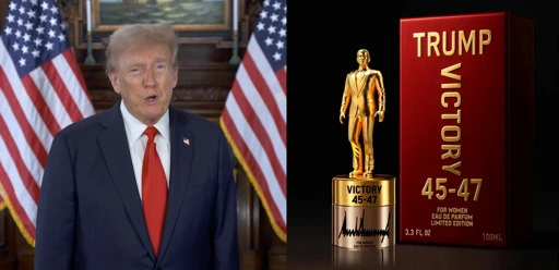 Trump Promotes $249 Fragrance With Gold Statue of Him On Bottle: ‘Enjoy, Have Fun, And Keep Winning!’