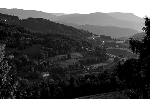Daylight monochrome mountain landscape photography.
Early morning light caught brushing it's way through the mountain extravaganzas.
