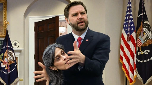 JD Vance Rushes To Put Wife’s Head Back On After Fumbling Second Lady