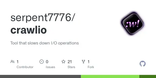 GitHub - serpent7776/crawlio: Tool that slows down I/O operations