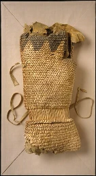 Rare preserved leather scale armor, Subeixi or Scythian, 7th-3rd century BCE