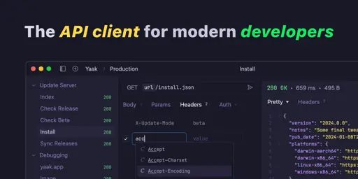 Yaak – The API client for modern developers