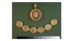 Byzantine gold coin chain, 6th century AD
