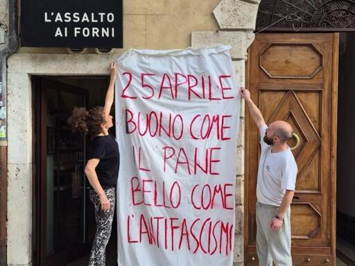 25 APRILE
BUONO COME 
IL PANE
BELLO COME
L'ANTIFASCISMO