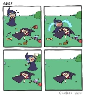 "Grief" (Art by Clueless Hero)